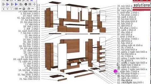 Hướng dẫn tạo sơ đồ lắp ráp SketchUp ABF