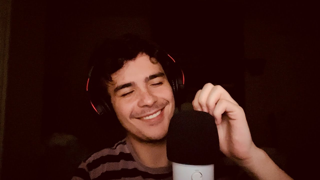 ASMR Mic Cover Scratches and Swirls with Rambling 😴