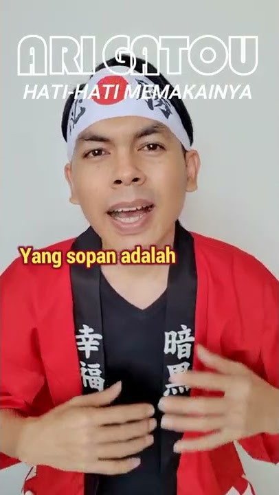Hati-hati Menggunakan 'Arigatou' Kepada Orang Lain #shorts #bahasajepang #nihongo