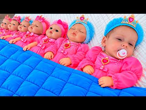 Dolls stories compilation + The baby and the sisters + Baby in the belly + Cardboard home + Mermaid