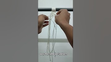 easy macrame leaf pattern🌿🌿🌿#macrame #macrameleaf #macramepatterns #macrametutorials #shorts
