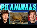 American Guys React to 10 RARE Animals Only Found in the Philippines 🇵🇭