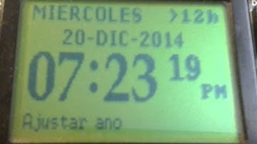 Reloj con GLCD y MikroC