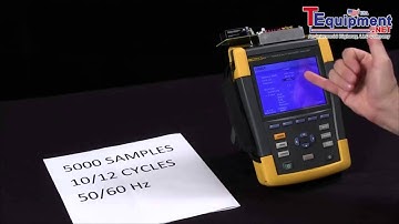 Logging Capture and Sample Rate On a Fluke 435 Series II