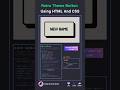 Retro Theme Button 😍💀 Using HTML And CSS #js #htmlcss #programming #animation #linux