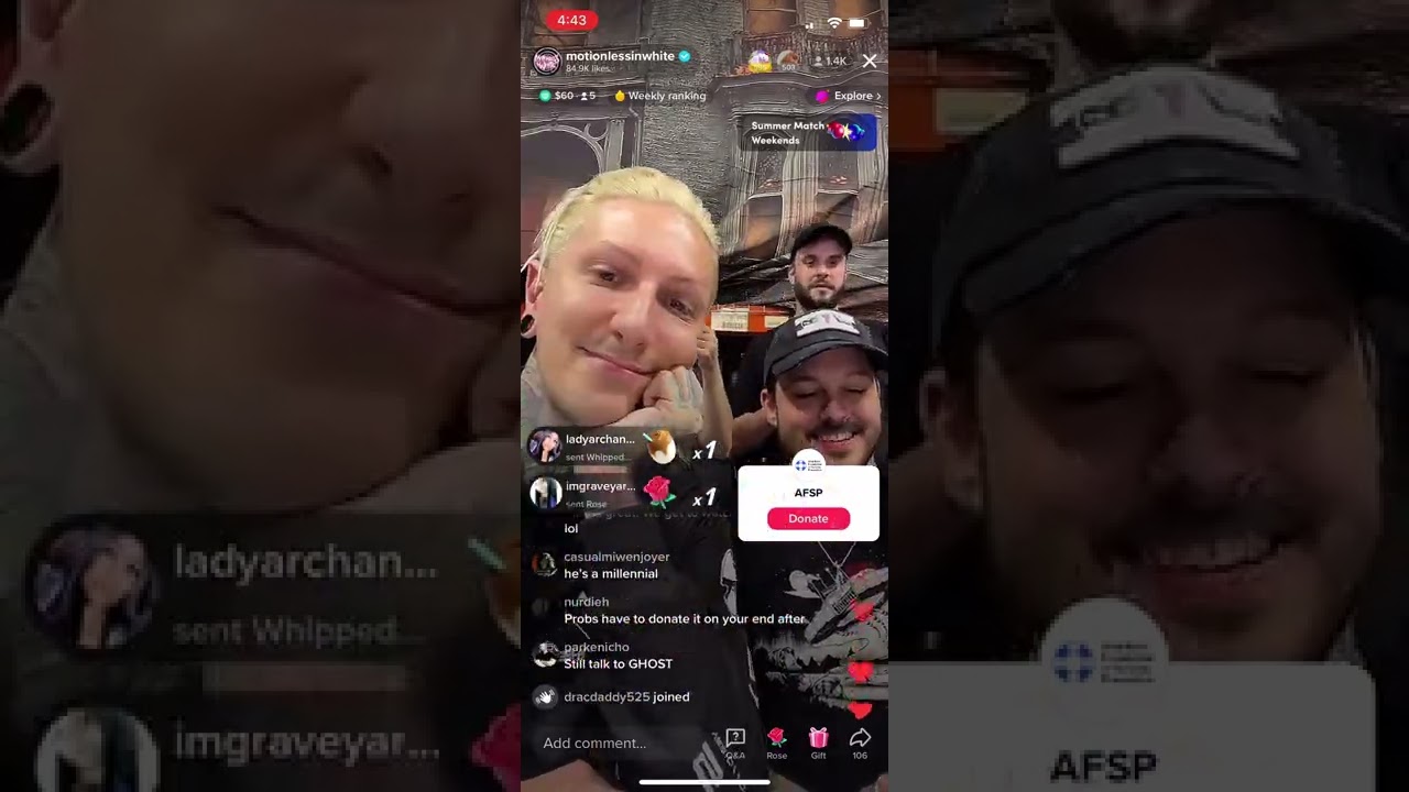 Motionless In White - TikTok Live May 23, 2022