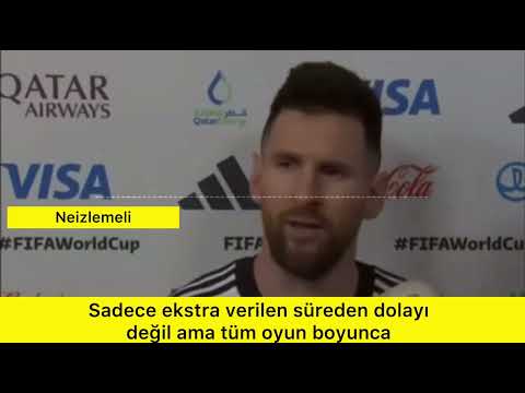 Messi: Van Gaal iyi futbol oynatıyorum diyor ama uzun top dışında bir şey göremedik (türkçe çeviri)