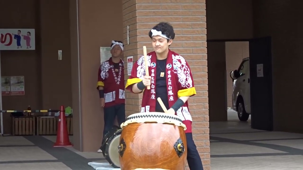 ♪ 秋のおかげ祭り～當麻太鼓 白鳳座（その1） 第1日 - YouTube