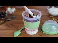 Crystalia Yogurt Cups with Lids, Set of 2