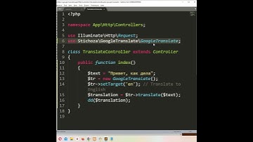 Laravel 10 - Google Translate