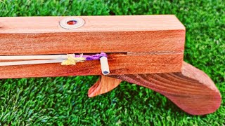 It's for Defense - DIY Slingshot (an amazing slingshot with two different arrows)