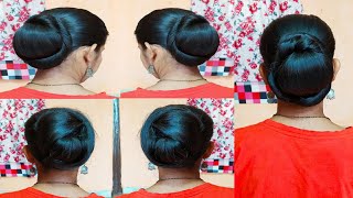 Make this beautiful and simple juda hairstyle by yourself /hairstyle for long and heavy hair