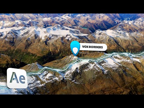VOX 3D Map Borders Effect // Google Earth Studio & After Effects 2022