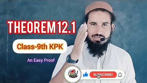 Theorem 12.1 Class 9th KPK Maths | any point on right bisector of a line segment is equidistant