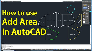 How to use add areas in autocad