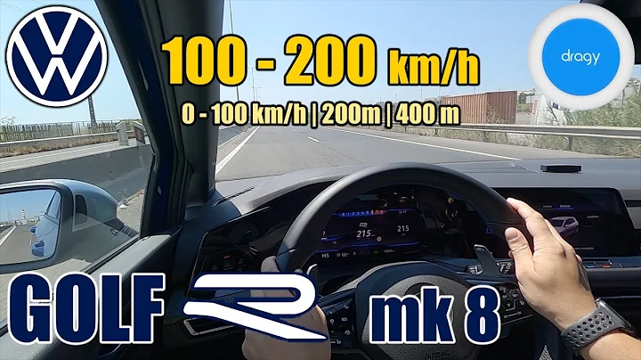 VW Golf R mk 8 ⏱ 100 » 200 km/h | 0 » 100 km/h | 1/4 mile DRAGY 📈✔️