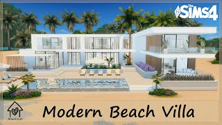 Modern Beach Villa Sims 4 Stop Motion Build Cc Download