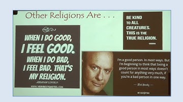 Comparative Religion  Lecture 1