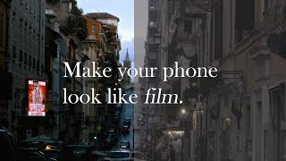 Make your phone footage look like film