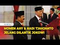 Momen AHY dan Hadi Tjahjanto Berbincang Jelang Dilantik Jokowi di Istana