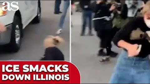 ICE SMACKS down ILLINOIS Dem Kat Abughazaleh in HEATED CONFRONTATION