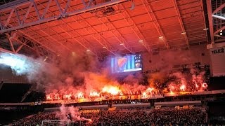 DIF - AIK 2014 (2-3) - Tifo, Pyro, Sång och Målen