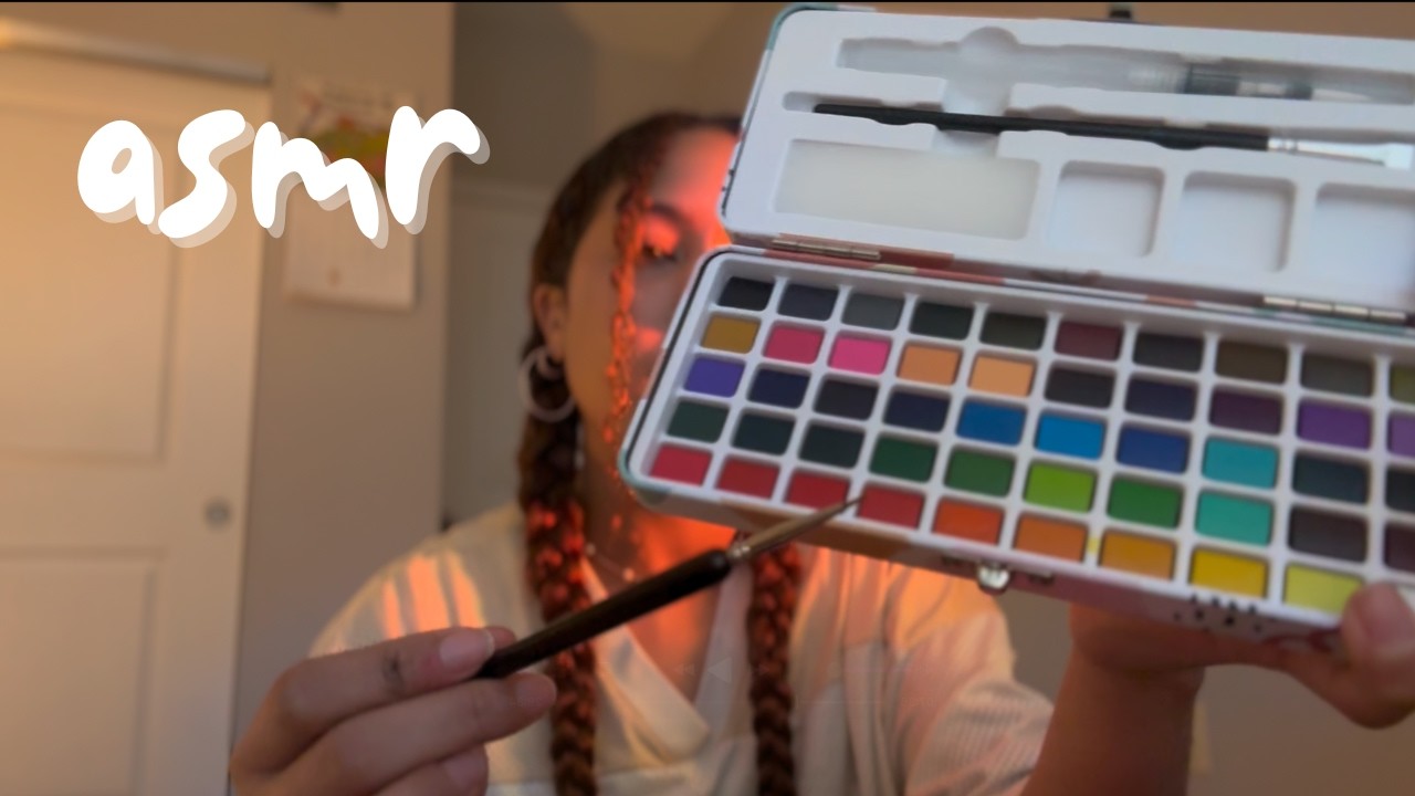 painting your face for 25 minutes 🎨 (personal attention, brushing, rambling)