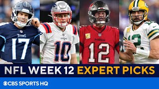 week 12 nfl predictions straight up
