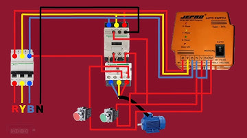 Auto switch connection with dol starter