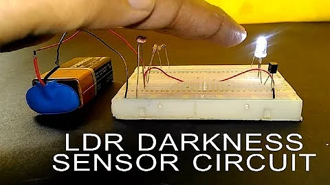 How to make LDR Darkness Sensor Circuit Simple DIY