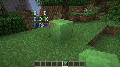 Slime Block Parkour
