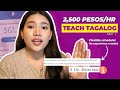 Earn 2500hr to teach tagalog online teachermarie earnmoneyonline