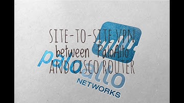 Site-to-Site VPN between Palo Alto and Cisco Router