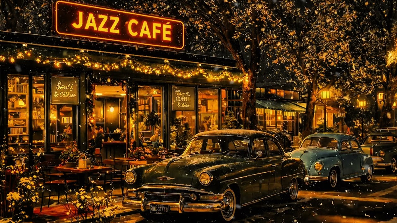 1950s Vintage Jazz Café ☕ Soft Female Vocals | Frank Sinatra Style | Cozy Late Night Jazz
