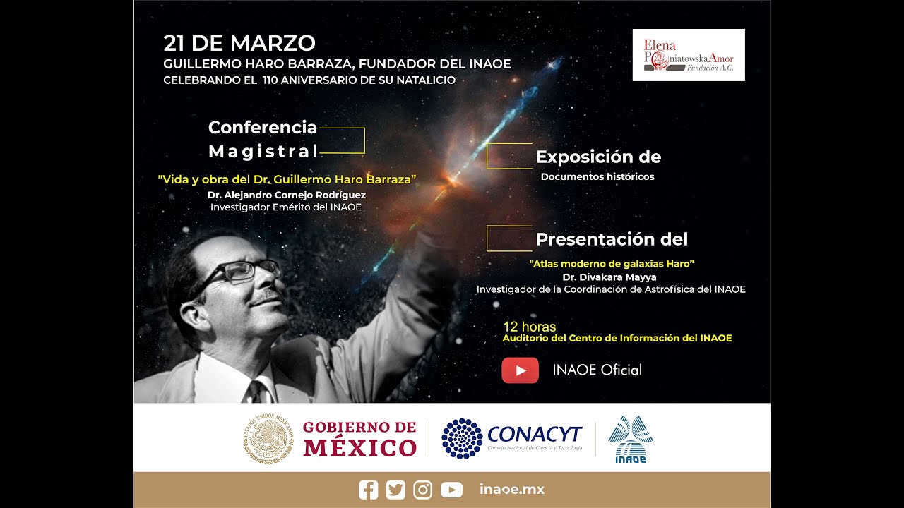 Celebración del 110 aniversario del natalicio de Guillermo Haro Barraza