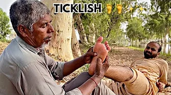 ASMR MOST TICKLISH FOOT REFLEXOLOGY MASSAGE | FEET & LEG CARE MASSAGE MEN FOR PAIN RELIEF & TINGLING