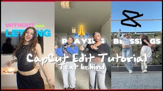 CAPCUT EDIT TUTORIAL | OVERLAY TEXT using mobile device #explorepage