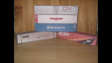 Making your own 48ft High Cube Shipping Containers for your model train set