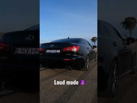 Lexus IS-F V8 | PPE headers - loud vs quiet mode 📢