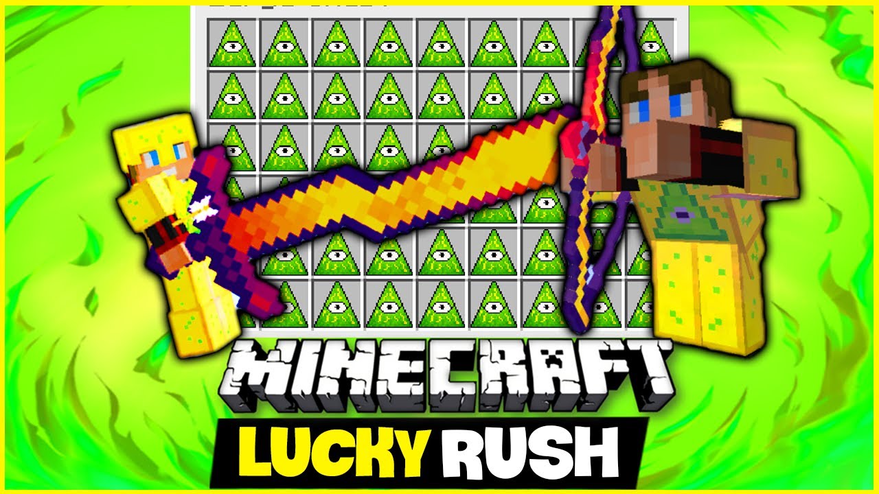 ILLUMINATI CHALLENGE | Minecraft LUCKY RUSH