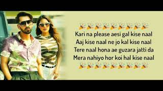 Sakhiyaan Lyrics Maninder Buttar, MixSingh, Babbu ! Sakhiyan Full Song Lyrical Video