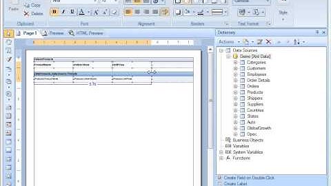 Creating Report Using Dictionary - [Shot on version 2013.1]