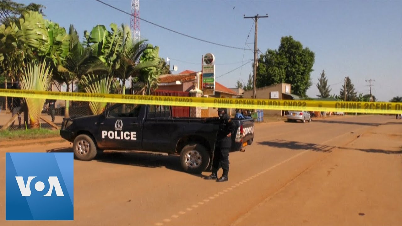 Police Are Seen at the Site of Deadly Blast in Uganda's Capital