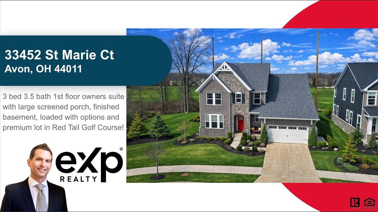 33452 St Marie Ct Avon OH 44011 Red Tail House Tour