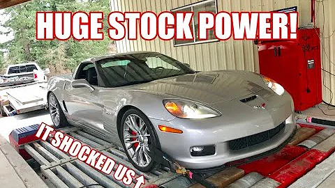 The C6 Z06 Hits The Dyno And Makes HUGE Stock Power! Baseline Runs