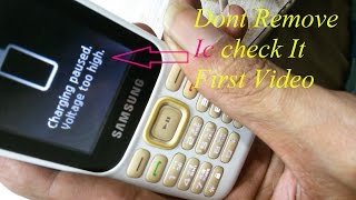 Samsung B310E Charging Solution / Charging Paused Voltage Too High Repair Problem