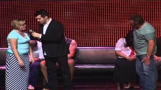 Hypnotized Lady curses at a Foreign Martial Artist on Stage!