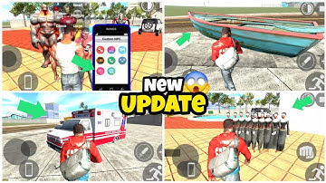 Socked update 😱 custom car + npc features🤯in indian bikes driving 3d|ambulance + new boat cheat code