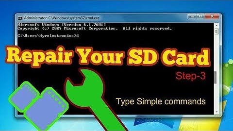 Fix Corrupted SD Card Without Losing Data   SD Card Repair With CMD & Windows 10
