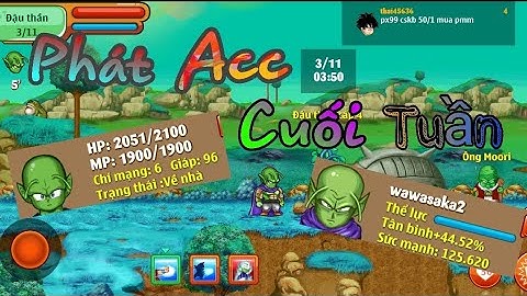 Ngọc Rồng Online - Cho Acc Ngọc Rồng Cuối Tuần |NnctGaming